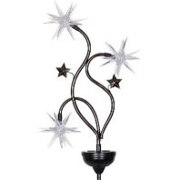 Exhart - Solar Patriotic Triple Starburst Garden Stake - Red/White/Blue - 33 Inch Exhart - Solar Patriotic Triple Starburst Garden Stake - Red/White/Blue - 33 Inch