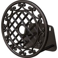 Panacea Products - Trellis & Scroll Cast Alum Hose Hanger - Black - 14X14X13 Panacea Products - Trellis & Scroll Cast Alum Hose Hanger - Black - 14X14X13