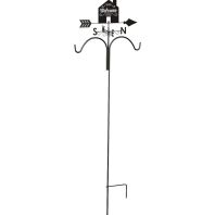 Panacea Products - Welcome House Weathervane Shepherd Hook - Rust - 78 Inch Panacea Products - Welcome House Weathervane Shepherd Hook - Rust - 78 Inch