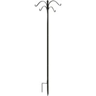 Panacea Products - Boxed Deluxe 4-Way Finial Shep Hook - Black - 84 Inch Panacea Products - Boxed Deluxe 4-Way Finial Shep Hook - Black - 84 Inch