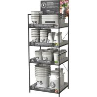 Panacea Products - Milk House Vintage Tin Collection Display - White - 58 Piece Panacea Products - Milk House Vintage Tin Collection Display - White - 58 Piece