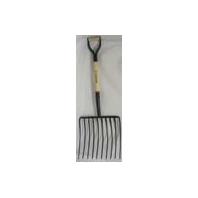 Truper Tools - Tru Pro 10 Tine Ensilage Fork D-Grip Handle - Steel/Wood - 30 Inch Truper Tools - Tru Pro 10 Tine Ensilage Fork D-Grip Handle - Steel/Wood - 30 Inch