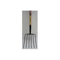 Truper Tools - Tru Pro 6 Tine Manure Fork Long Handle - Steel/Wood - 54 Inch Truper Tools - Tru Pro 6 Tine Manure Fork Long Handle - Steel/Wood - 54 Inch