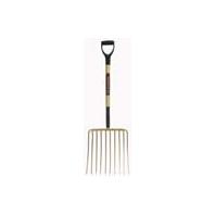 The Ames Company - Garant - 10 Tine Ensilage Fork With D Grip Handle-Gold-16 Inch The Ames Company - Garant - 10 Tine Ensilage Fork With D Grip Handle-Gold-16 Inch